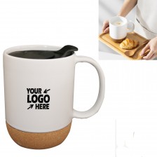 14 Oz. Ceramic Mug with Cork Bottom